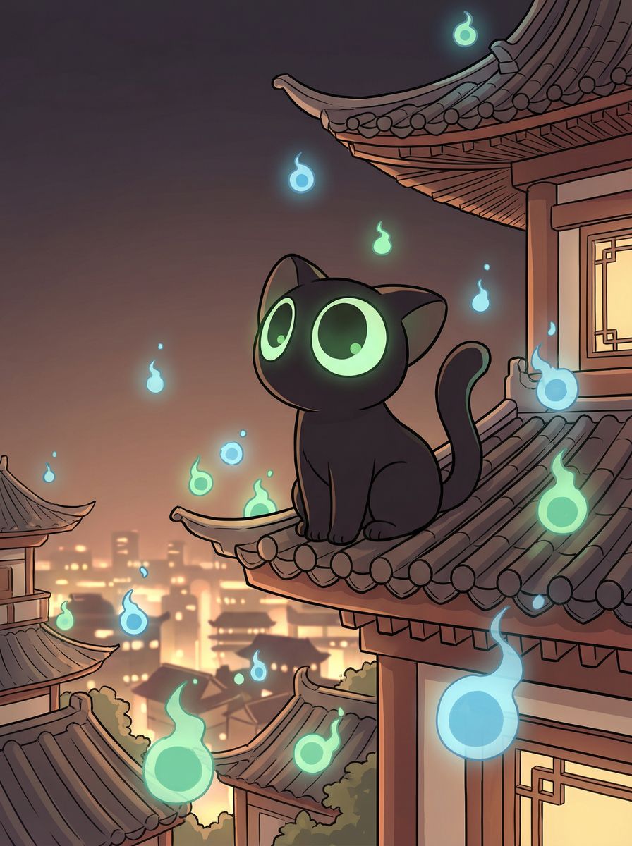 小欣奈动漫-灵猫夜行记原创动漫短片