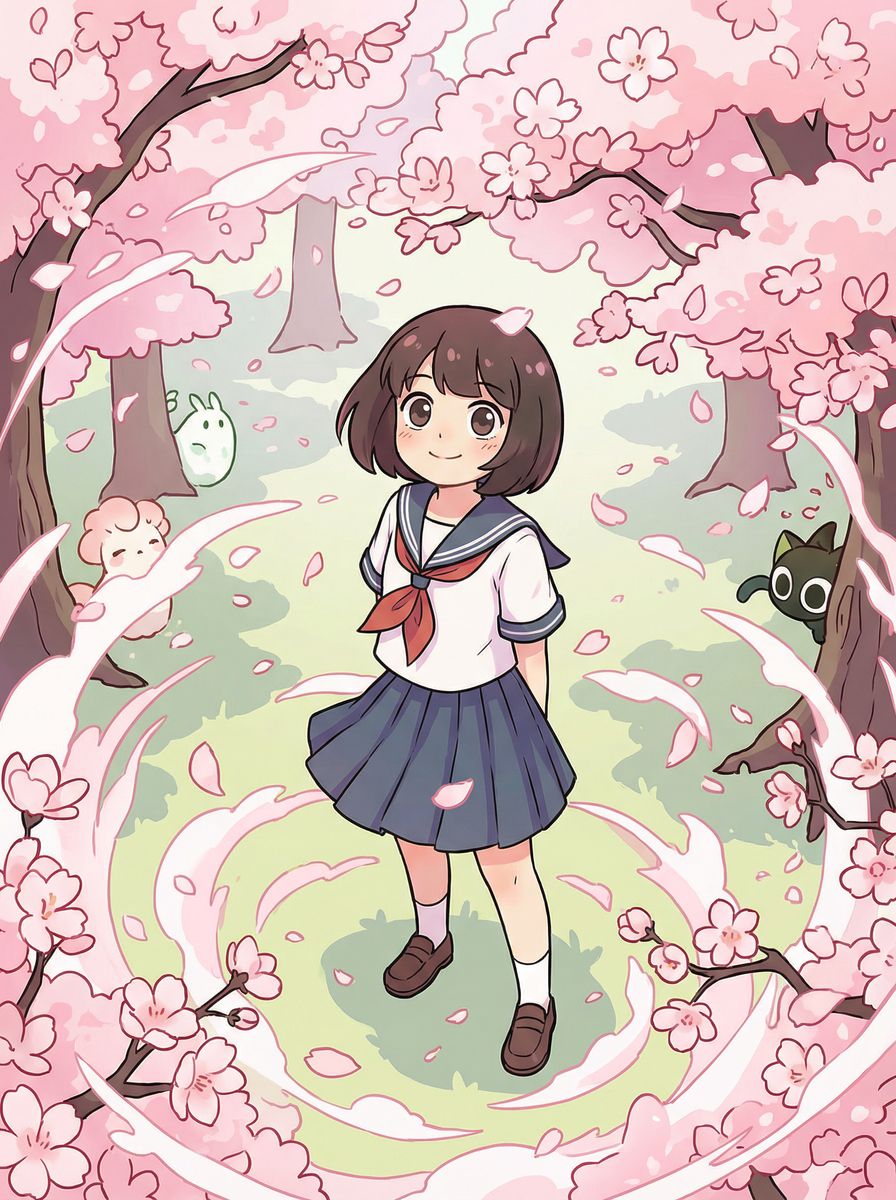 小欣奈动漫-樱之物语校园动漫